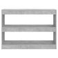 Book Cabinet/Room Divider Concrete Grey 100x30x72 cm