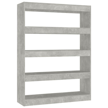 Book Cabinet/Room Divider Concrete Grey 100x30x135 cm