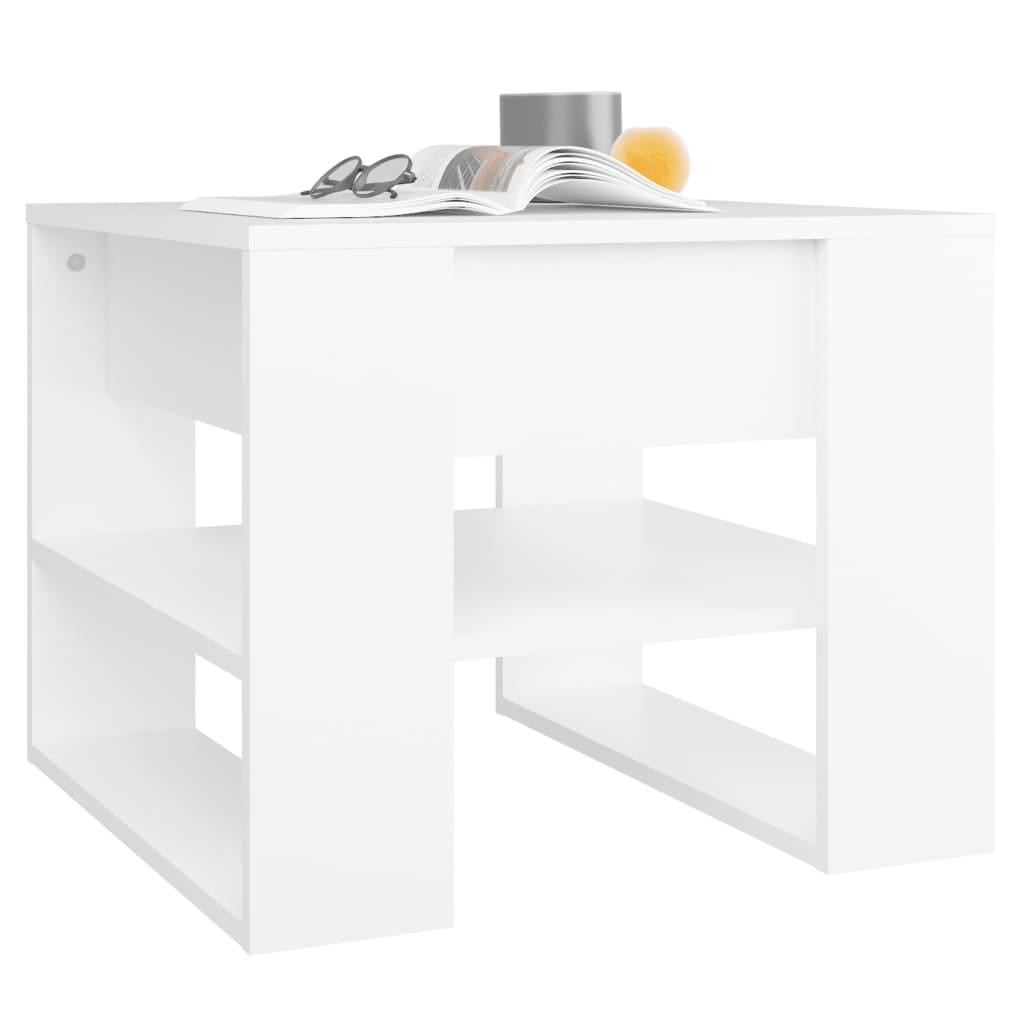 Coffee Table White 55.5x55x45 cm Engineered Wood