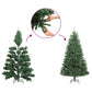 Upside-down Artificial Christmas Tree with Stand White 150 cm