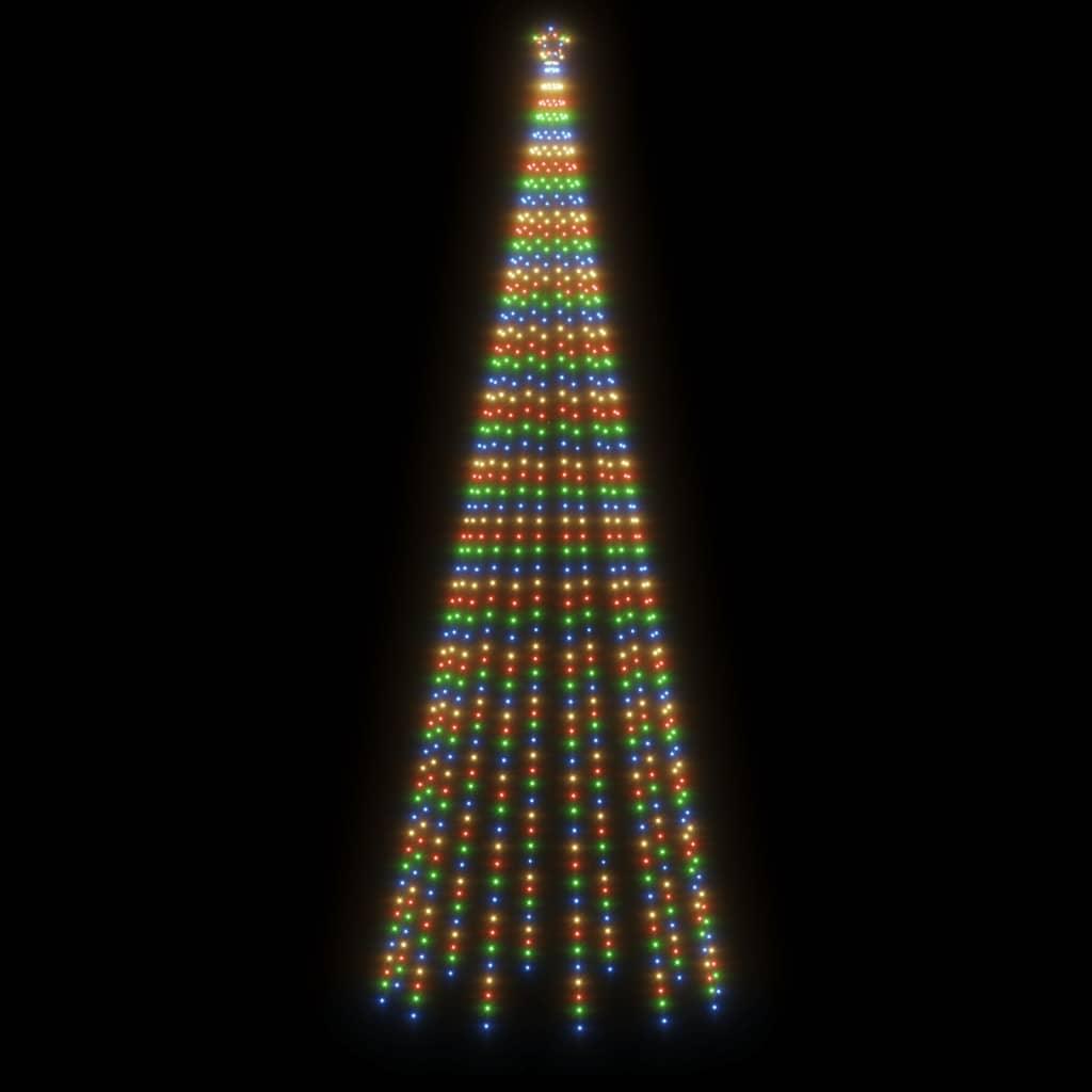 Christmas Tree with Spike Colourful 732 LEDs 500 cm
