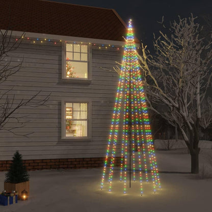 Christmas Tree with Spike Colourful 732 LEDs 500 cm