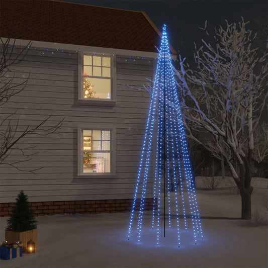 Christmas Tree with Spike Blue 732 LEDs 500 cm
