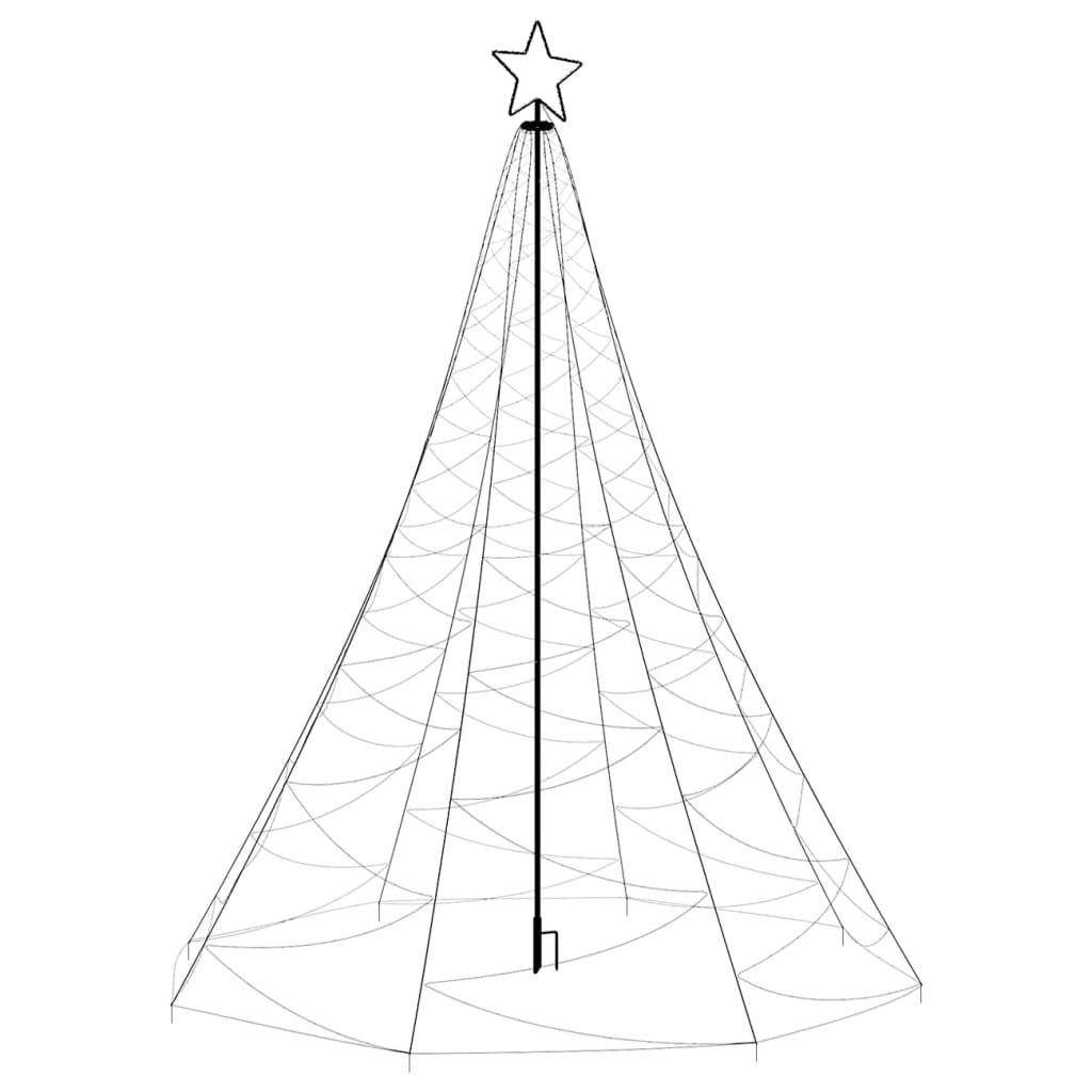 Christmas Tree with Spike Blue 1400 LEDs 500 cm