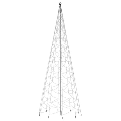Christmas Tree with Spike Cold White 3000 LEDs 800 cm