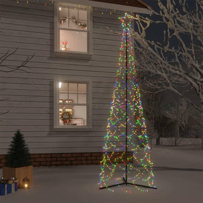 Christmas Cone Tree Colourful 500 LEDs 100x300 cm
