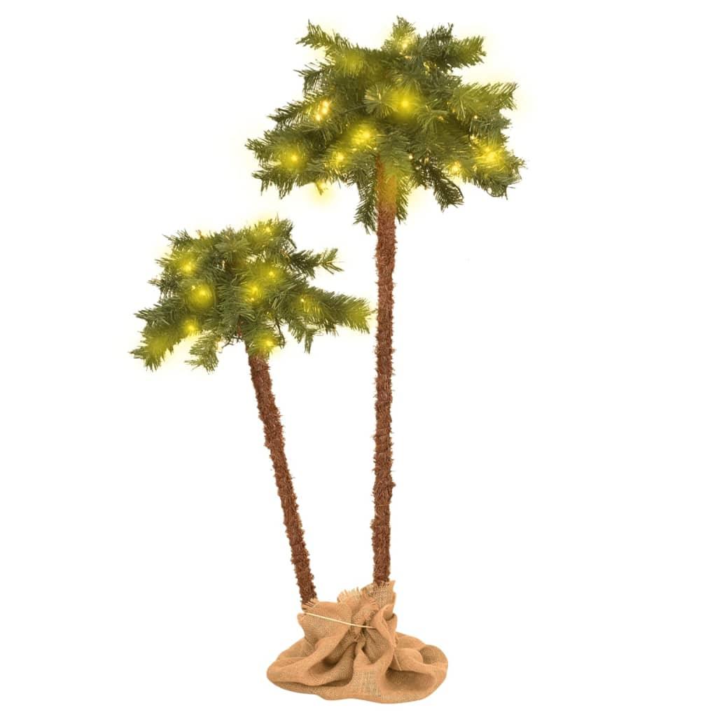 Artificial Double Palm Tree with LEDs 90 cm&150 cm