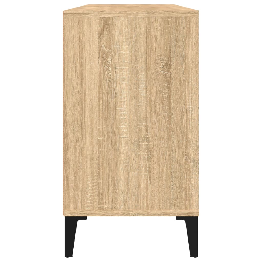 Sink Cabinet Sonoma Oak 80x33x60 cm Engineered Wood