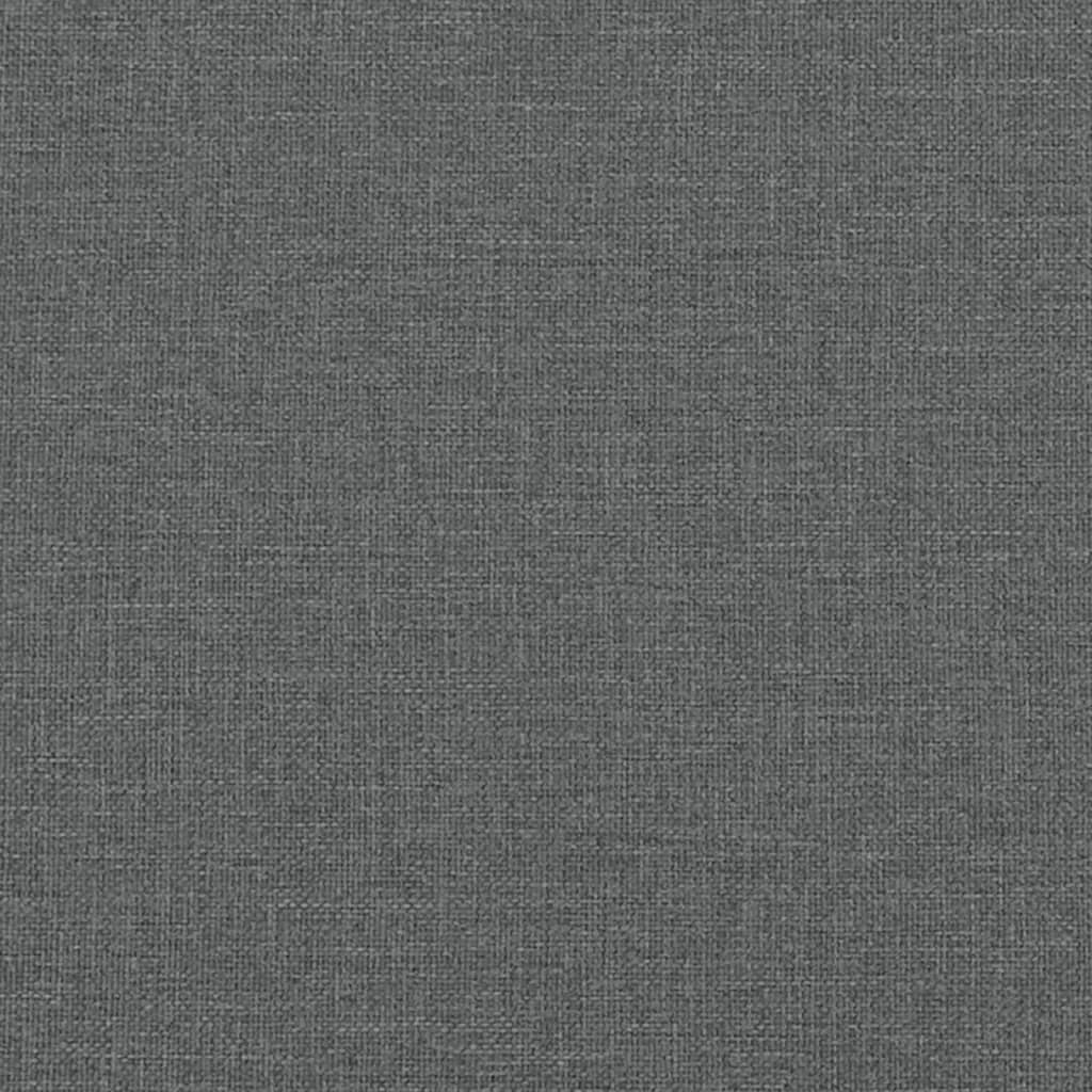 L-shaped Sofa Bed Dark Grey 255x140x70 cm Fabric