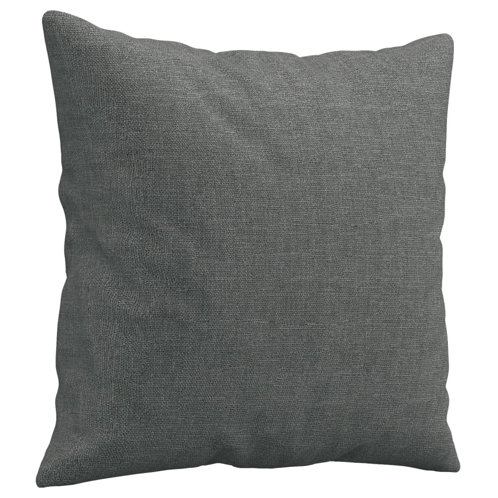 2-Seater Sofa with Throw Pillows Dark Grey 120 cm Fabric