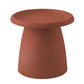 ArtissIn Coffee Table Mushroom Nordic Round Small Side Table 50CM Red