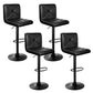 Artiss Set of 4 Bar Stools PU Leather Criss Cross Style - Black and Chrome