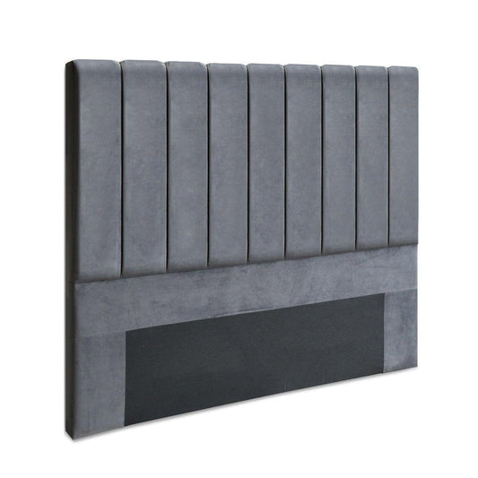 Artiss Queen Size Fabric Bed Headboard - Grey