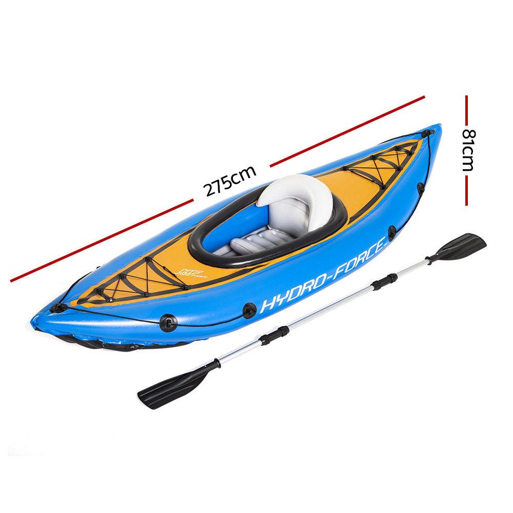 Bestway Inflatable Kayak Kayaks Fishing Boat Canoe Raft Koracle 275cm x 81cm