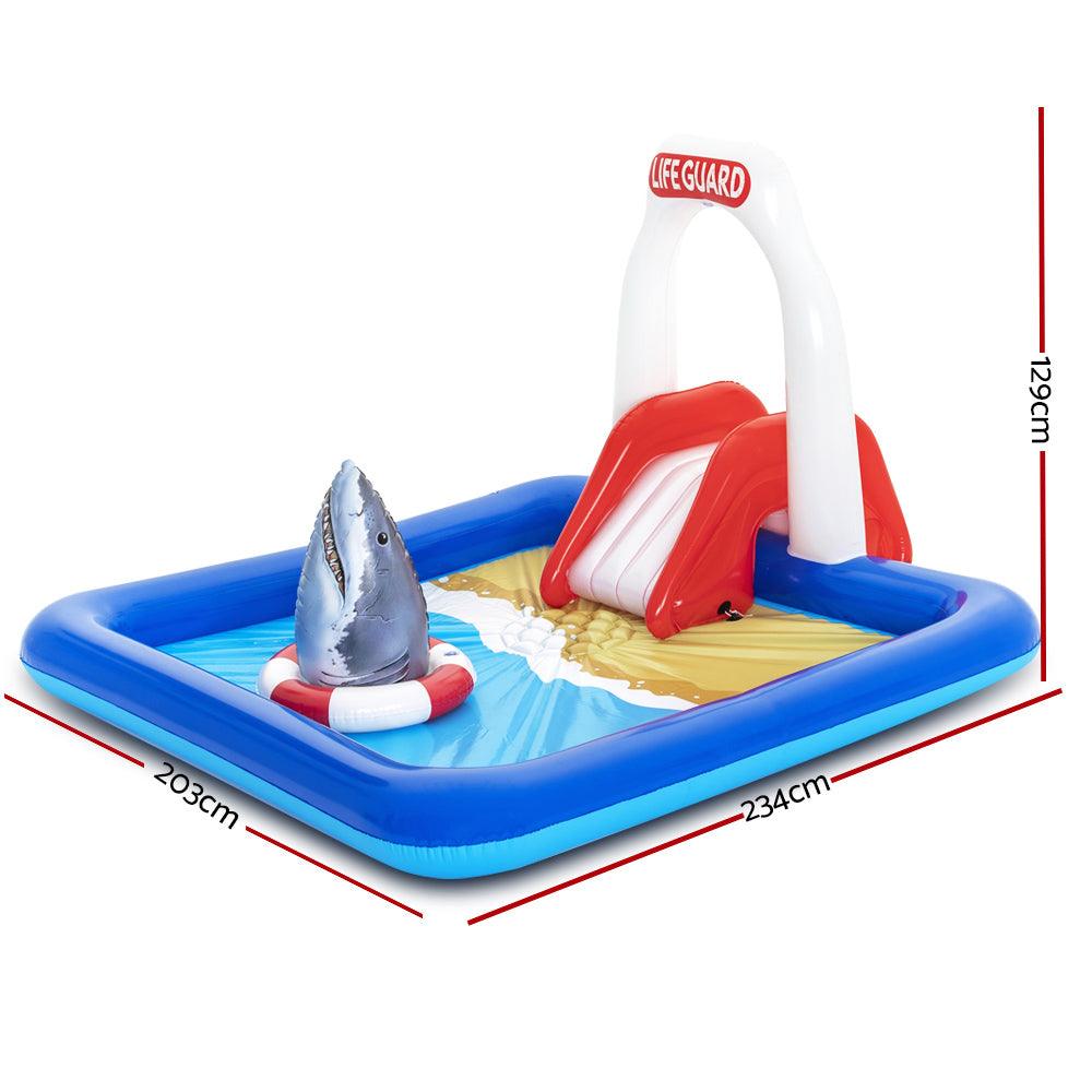 Bestway Swimming Pool Above Ground Kids Play Pools Lifeguard Slide Inflatable