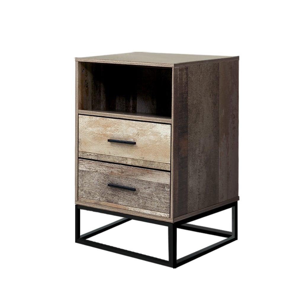 Artiss Bedside Tables Drawers Side Table Nightstand Storage Cabinet Unit Wood