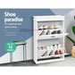 Artiss Shoe Cabinet Shoes Storage Rack White Organiser Shelf Cupboard Drawer 12 Pairs