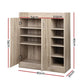 Artiss 2 Doors Shoe Cabinet Storage Cupboard - Wood