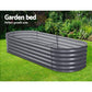 Greenfingers 240X80X42CM Galvanised Raised Garden Bed Steel Instant Planter