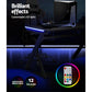 Artiss Gaming Desk Home Office Computer Carbon Fiber Style LED Racer Table Black