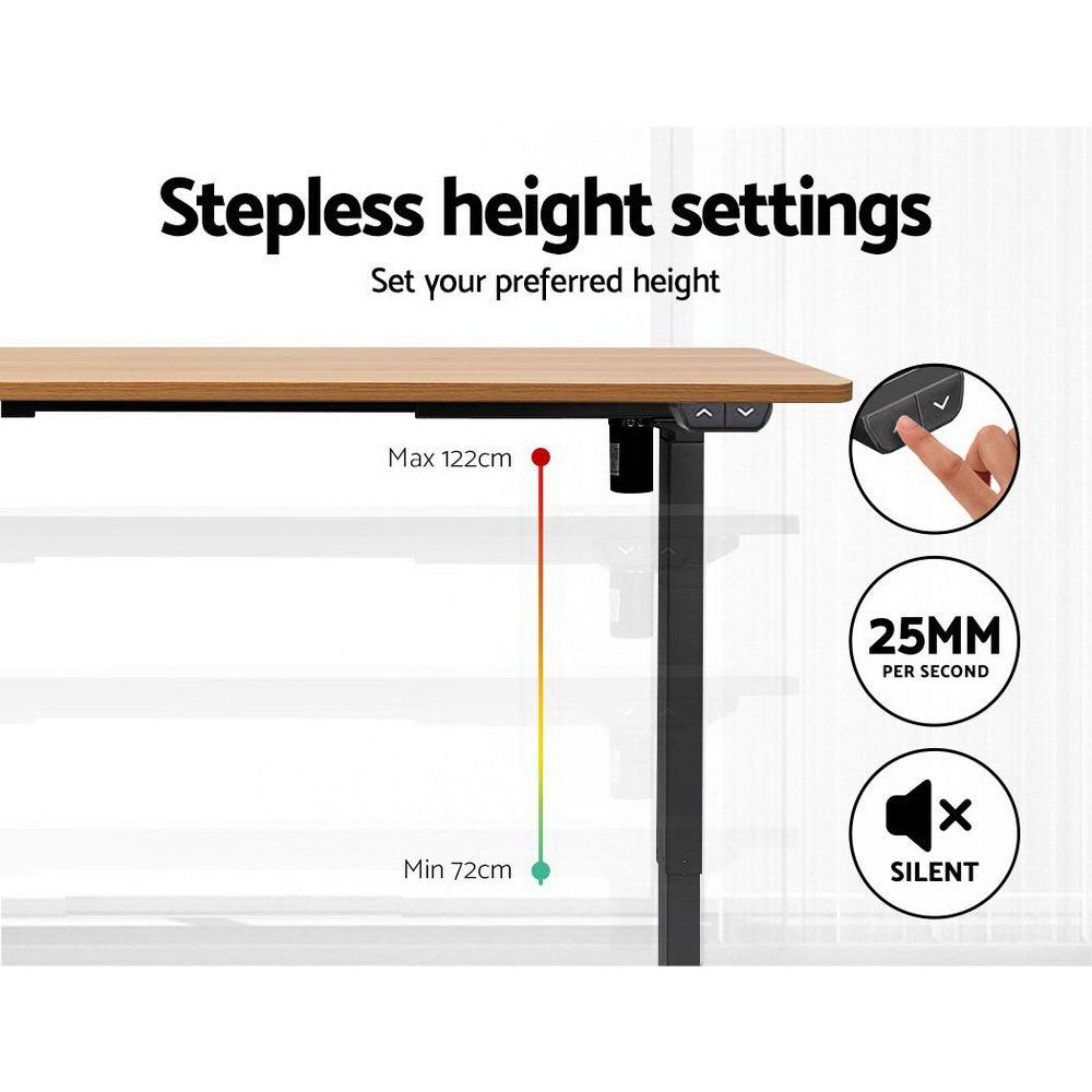 Artiss Standing Desk Sit Stand Table Riser Height Adjustable Motorised Electric Computer Laptop Table