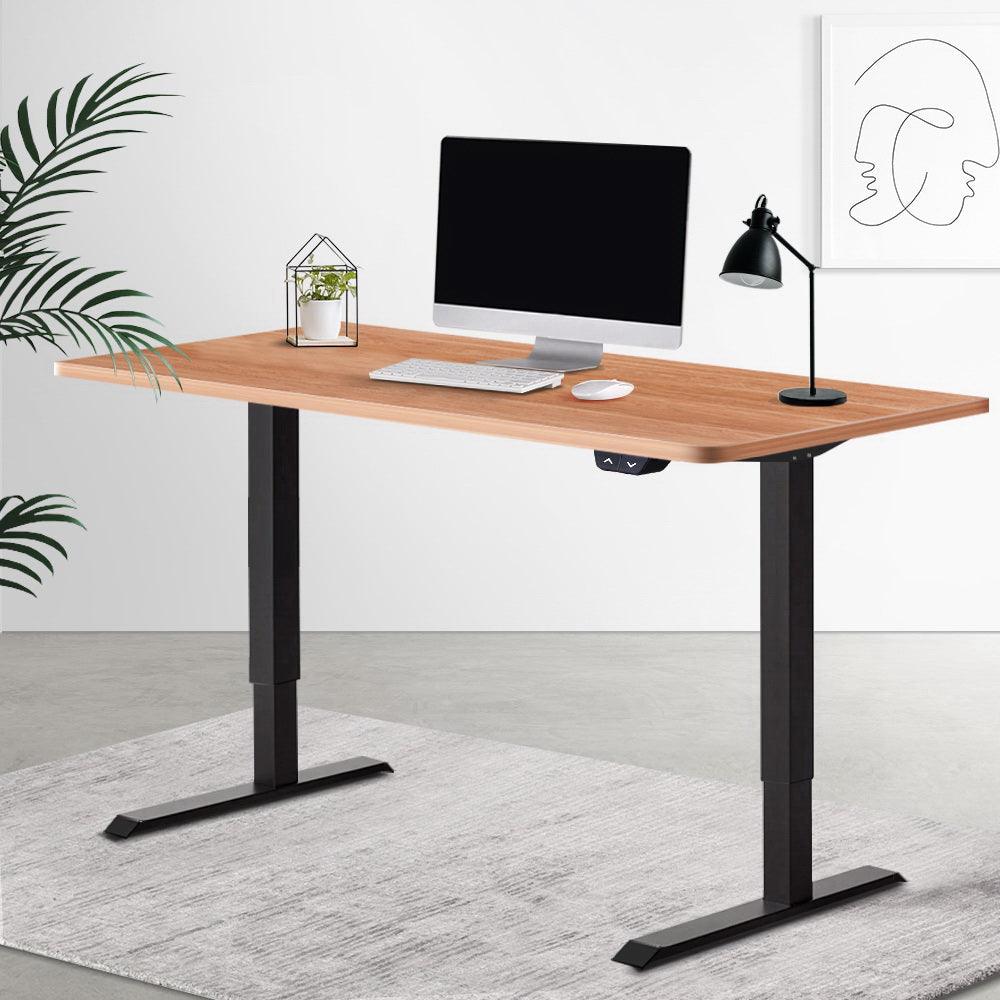 Artiss Standing Desk Sit Stand Table Riser Height Adjustable Motorised Electric Computer Laptop Table