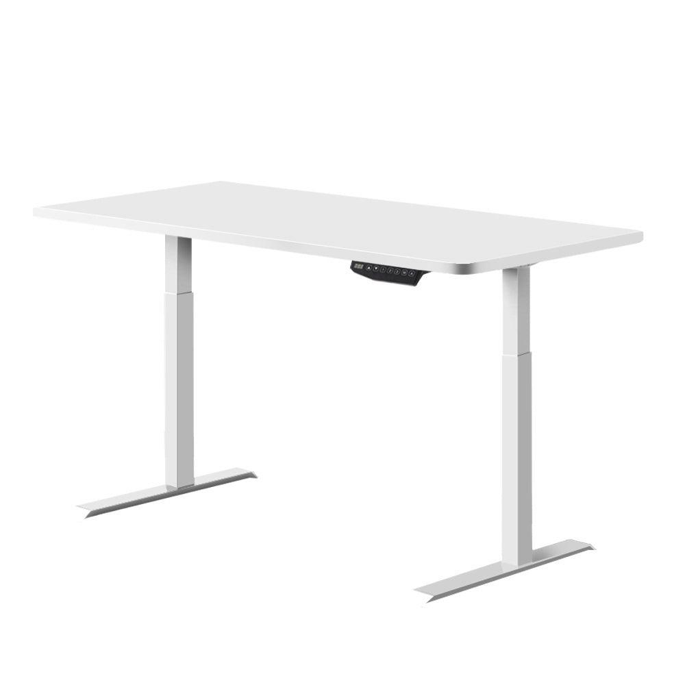 Artiss Standing Desk Motorised Sit Stand Table Height Adjustable Computer Laptop Desks Dual Motors 140cm White