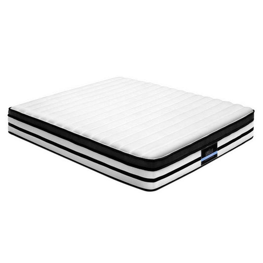 Giselle Bedding Rostock Euro Top Pocket Spring Mattress 27cm Thick Queen