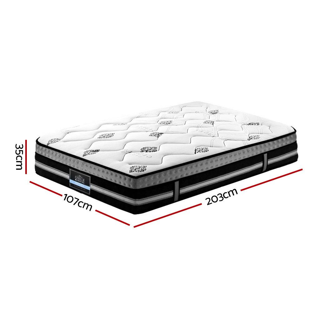 Giselle Bedding Galaxy Euro Top Cool Gel Pocket Spring Mattress 35cm Thick King Single
