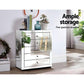 Artiss Chest of Drawers Mirrored Tallboy 5 Drawers Dresser Table Storage Cabinet