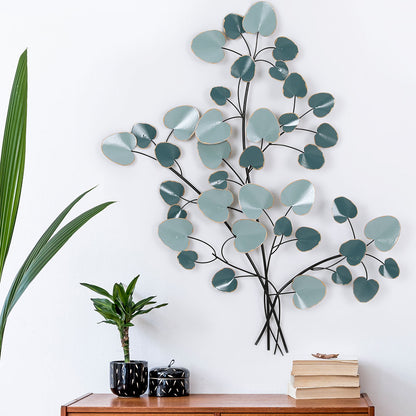 Artiss Metal Wall Art Hanging Sculpture Home Decor Leaf Tree of Life Blue