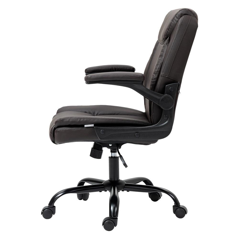 Artiss Office Chair Gaming Computer Executive Chairs Leather Tilt Swivel Brown