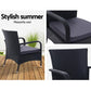 Set of 2 Gardeon Outdoor Dining Chairs Bistro Patio Furniture Chair Wicker Garden XL