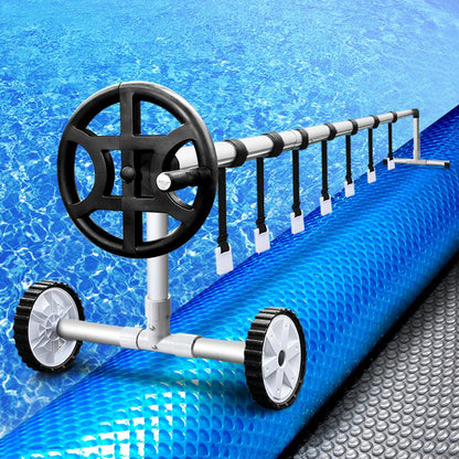 Aquabuddy Pool Cover Roller 500 Micron Solar Blanket Bubble Heat Swimming 10mx4m
