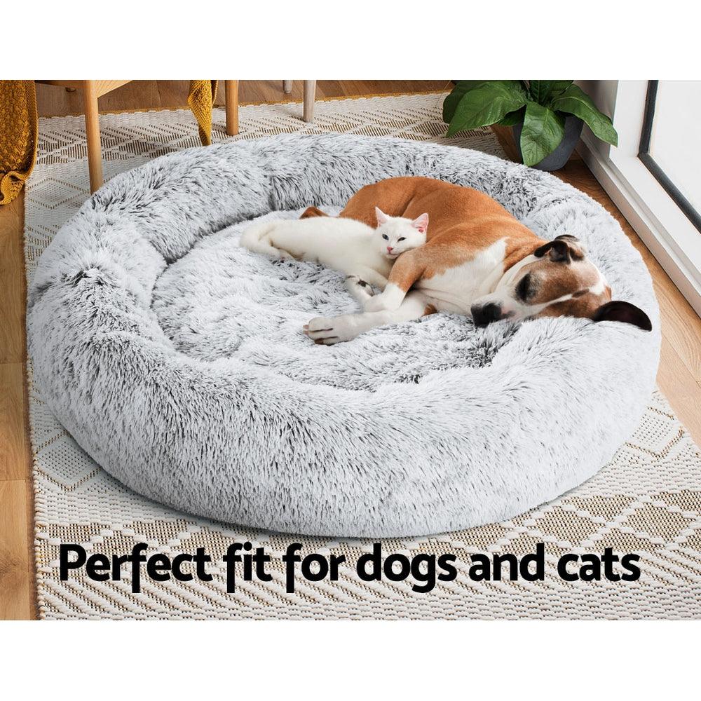 i.Pet Dog Bed Pet Bed Cat Extra Large 110cm Charcoal