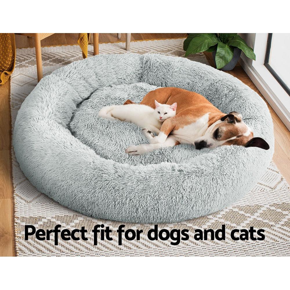 i.Pet Pet Bed Dog Bed Cat Extra Large 110cm Light Grey