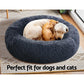 i.Pet Pet bed Dog Cat Calming Pet bed Medium 75cm Dark Grey Sleeping Comfy Cave Washable