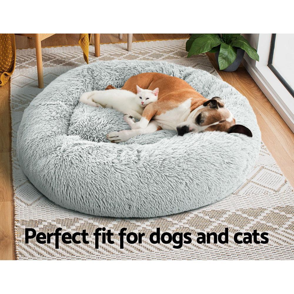 i.Pet Pet Bed Dog Bed Cat Large 90cm Light Grey