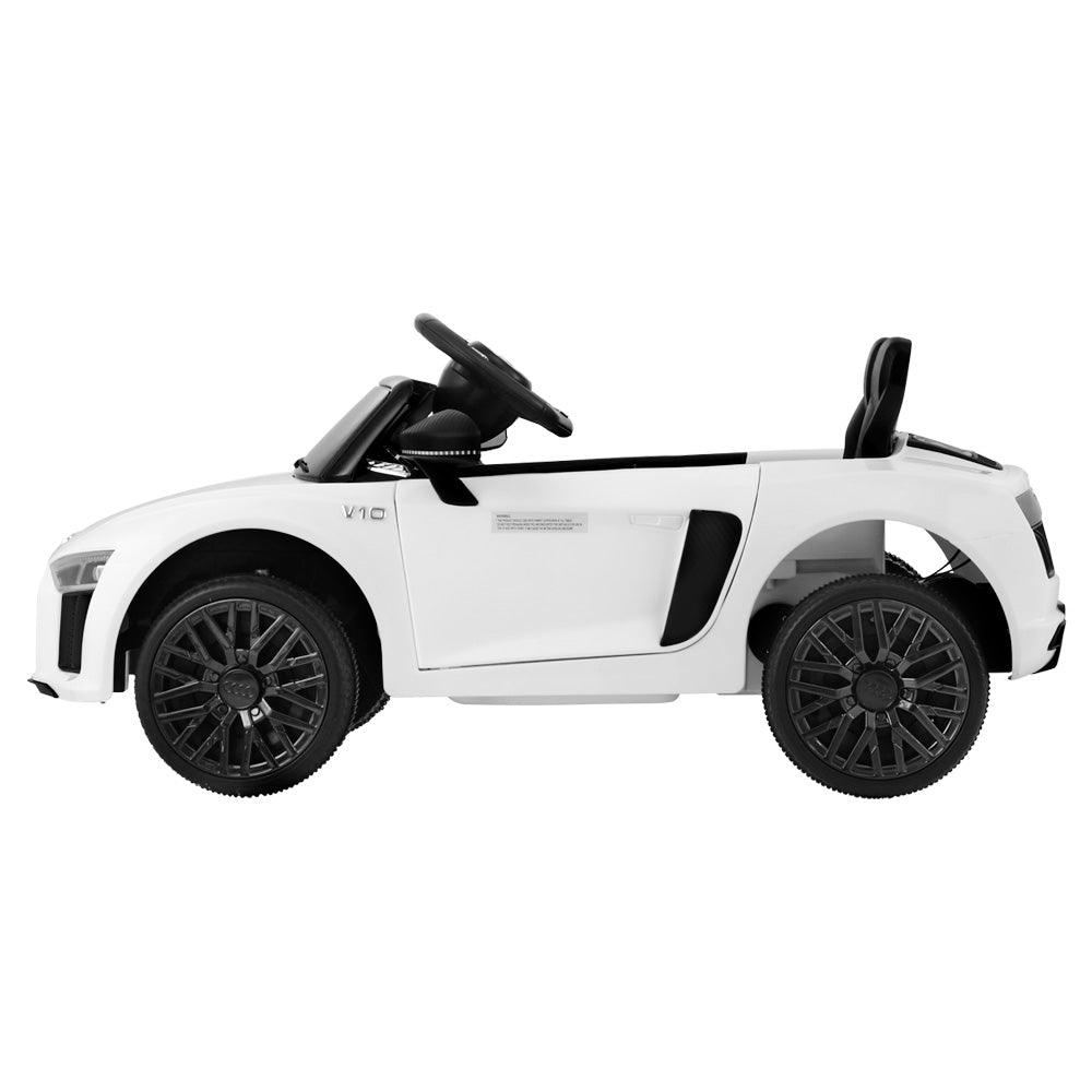 Kids Ride On Car Audi R8 Licensed Sports Electric Toy Cars 12V Battery White