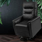 Artiss Lift Recliner Chair Sofa Single Comfortable Black Leather Armchair