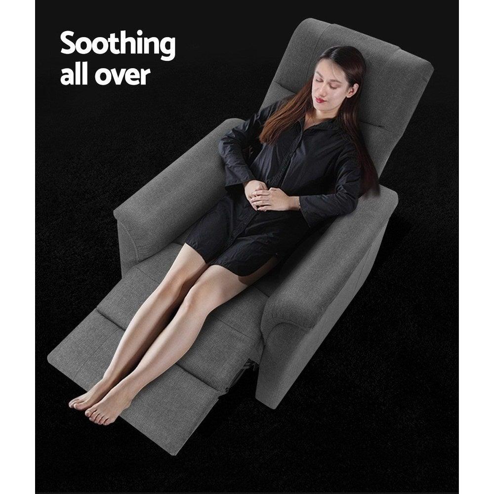 Artiss Recliner Lift Chair Adjustable Armchair Luxury Lounge Padded Sofa Single