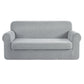 Artiss 2-piece Sofa Cover Elastic Stretch Couch Covers Protector 3 Steater Grey