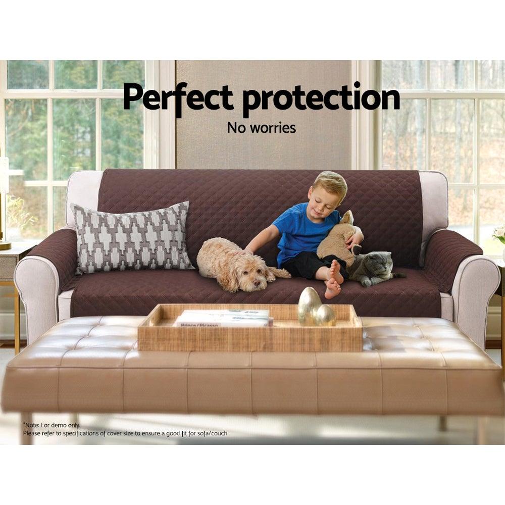 Artiss Sofa Cover Quilted Couch Covers Lounge Protector Slipcovers 1 Seater Coffee