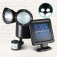 2X 22 LED Solar Powered Dual Light Security Motion Sensor Flood Lamp Outdoor