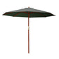 Instahut Outdoor Umbrella 3M Pole Umbrellas Stand Sun Beach Garden Deck Charcoal