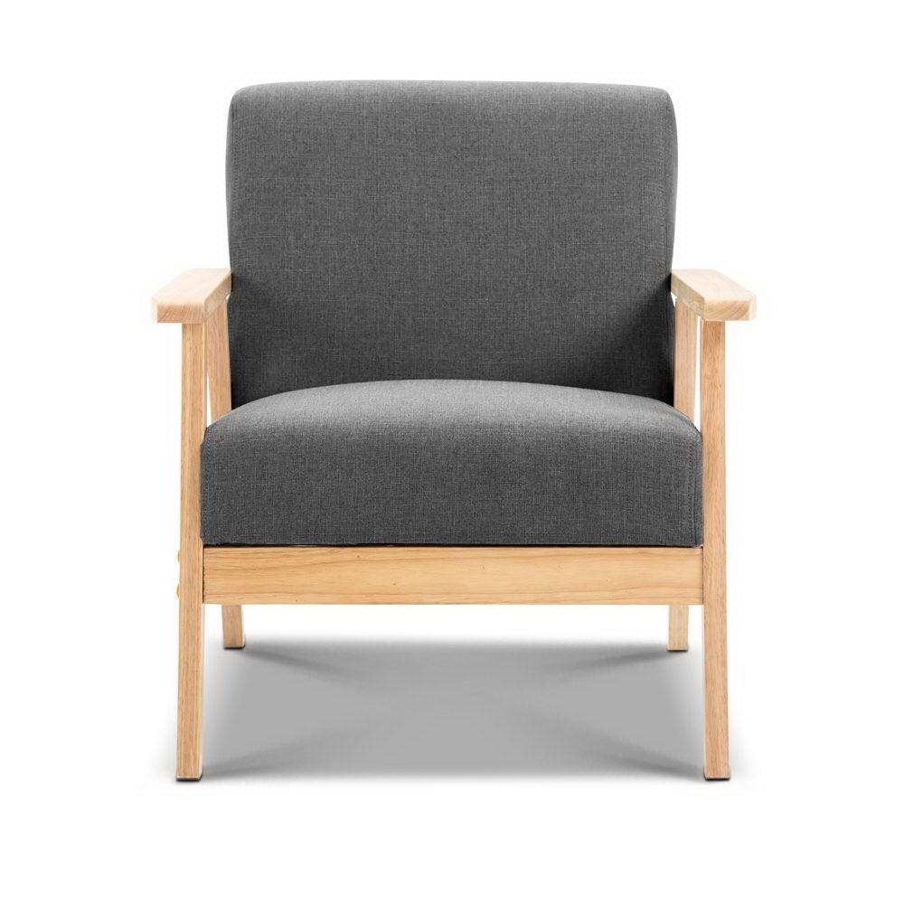Artiss Fabric Armchair - Grey