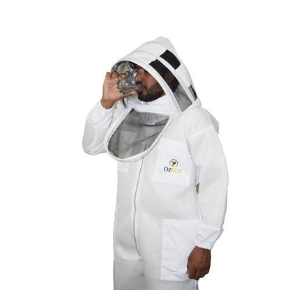 Beekeeping Bee Suit 2 Layer Mesh Hood Style Light Weight & Ultra Cool- S