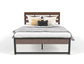 Ora Wooden and Metal Bed Frame Double