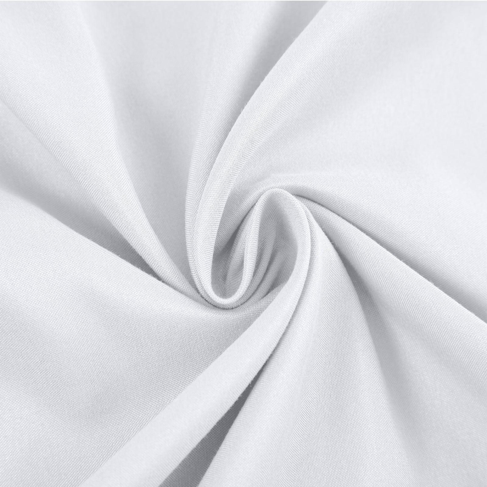 Casa Decor 2000 Thread Count Bamboo Cooling Sheet Set Ultra Soft Bedding - Single - White