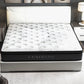 Luxopedic Pocket Spring Mattress 5 Zone 32CM Euro Top Memory Foam Medium Firm - King Single - White Grey